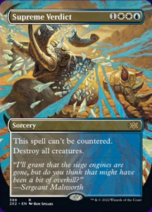 BORDERLESS Supreme Verdict 388# - Rare Double Masters 2022