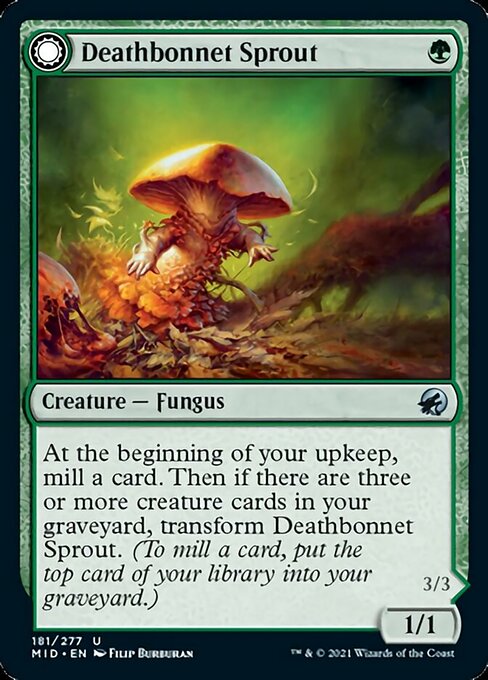 181Deathbonnet Sprout // Deathbonnet Hulk 181/277 Uncommon - Midnight Hunt