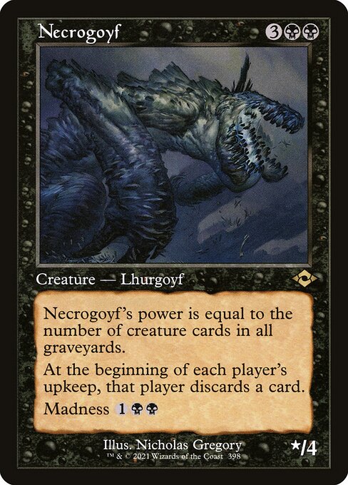 FOIL RETRO Necrogoyf #398 - MH2 Modern Horizons 2