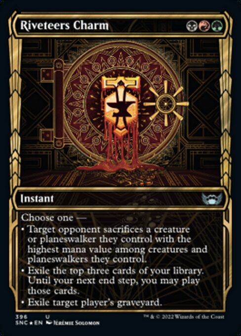 GILDED FOIL Riveteers Charm  #396 - Streets of New Capenna