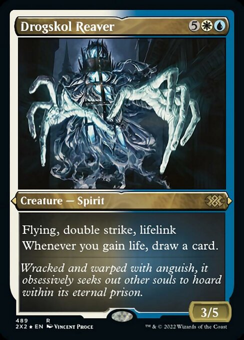 ETCHED FOIL Drogskol Reaver 489# - Rare Double Masters 2022