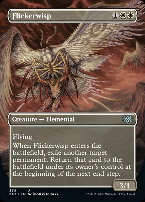 BORDERLESS Flickerwisp 339# - Uncommon Double Masters 2022