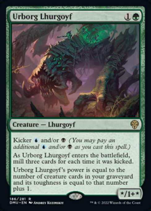 Urborg Lhurgoyf - 186 /281 - Rare - FOIL 