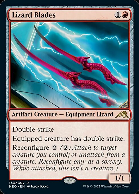 Lizard Blades 153/302 -  Kamigawa Neon Dynasty RARE