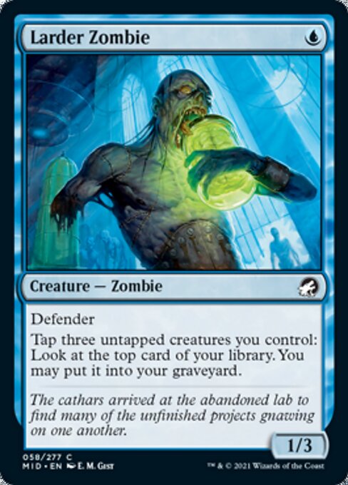 58Larder Zombie 58/277 Common - Midnight Hunt