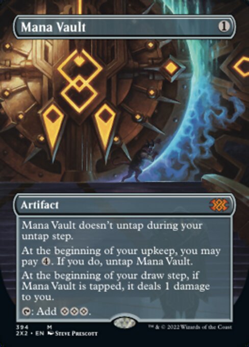 BORDERLESS Mana Vault 394# - Mythic Double Masters 2022