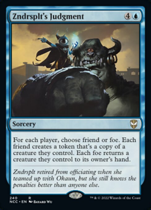 Zndrsplt's Judgment #240 -  New Capenna Commander