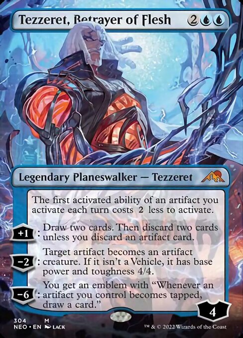 BORDERLESSTezzeret, Betrayer of Flesh 304 -  Kamigawa Neon Dynasty