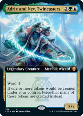 Adrix and Nev, Twincasters 336 Extended Art Commander 2021