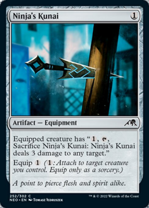 Ninja's Kunai 252/302 -  Kamigawa Neon Dynasty CONNN
