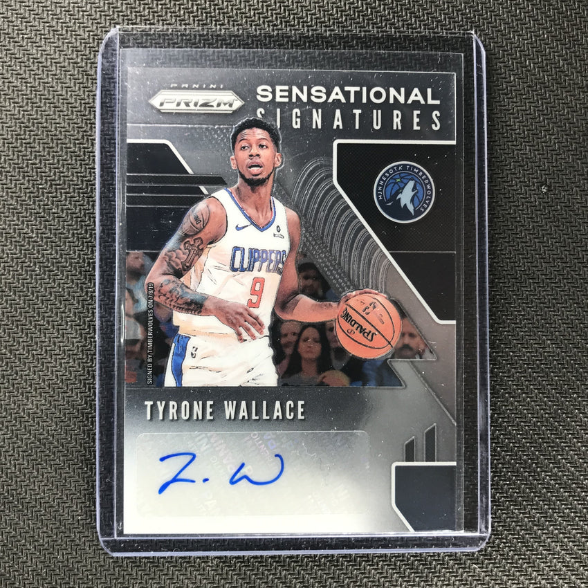 2019-20 Prizm TYRONE WALLACE Sensational Signatures Auto #TWL-Cherry Collectables
