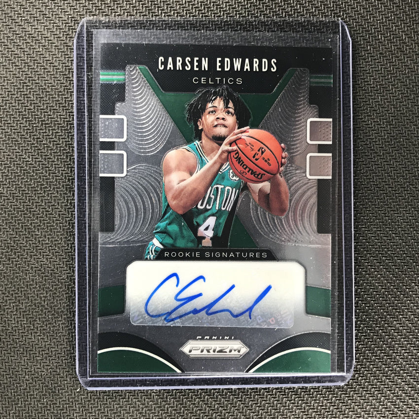 2019-20 Prizm CARSEN EDWARDS Rookie Auto #CEW - 2-Cherry Collectables