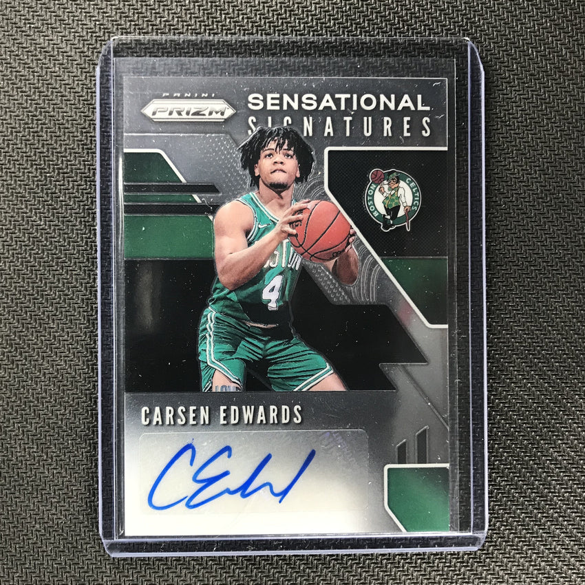 2019-20 Prizm CARSEN EDWARDS Sensational Signatures Rookie Auto #CEW-Cherry Collectables
