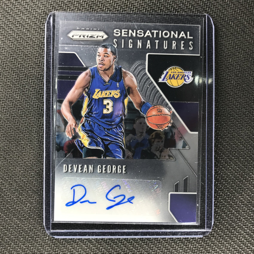 2019-20 Prizm DEVEAN GEORGE Sensational Signatures Auto #DGR - 1-Cherry Collectables