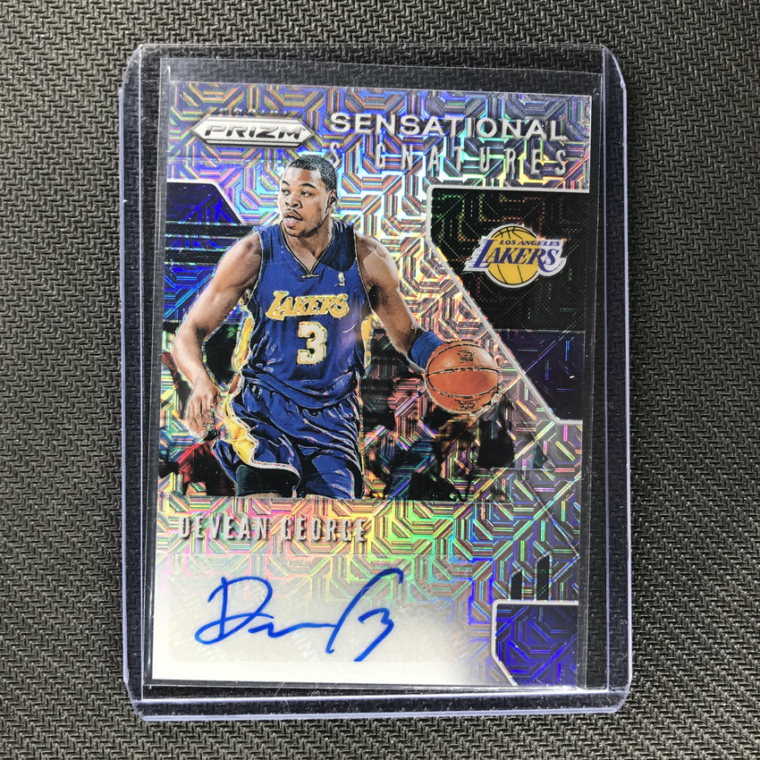 2019-20 Prizm DEVEAN GEORGE Sensational Signatures Mojo Auto 13/25-Cherry Collectables