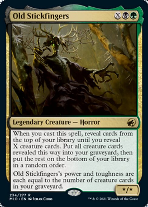 234Old Stickfingers 234/277 Rare - Midnight Hunt