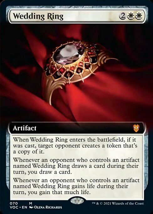 Extended Wedding Ring - No 70 Commander Crimson Vow