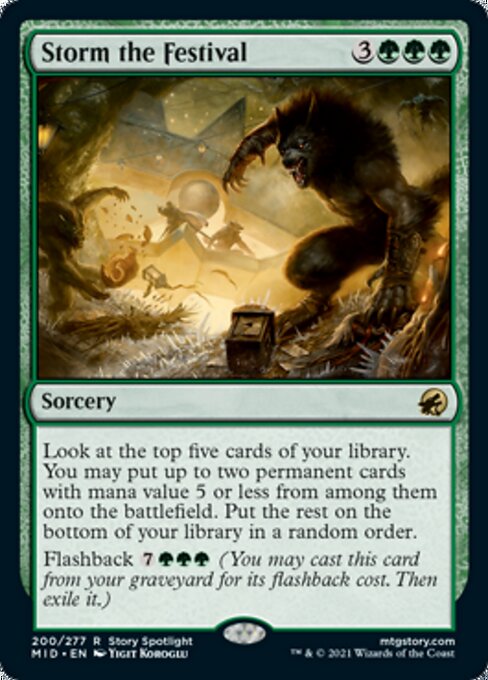 200Storm the Festival 200/277 Rare - Midnight Hunt