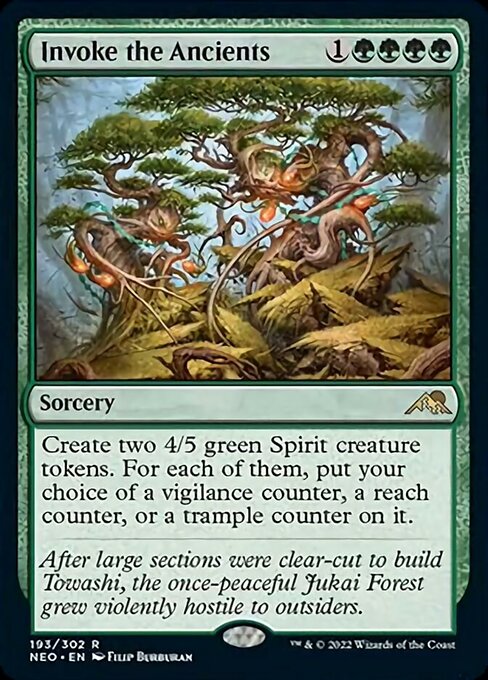 Invoke the Ancients 193/302 -  Kamigawa Neon Dynasty RARE