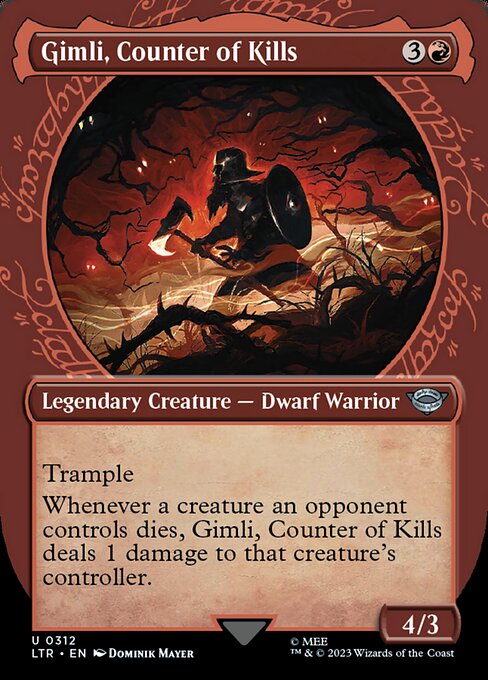 SHOWCASE Gimli, Counter of Kills #312  - Uncommon Lord of the Rings: Tales of Middle-Earth