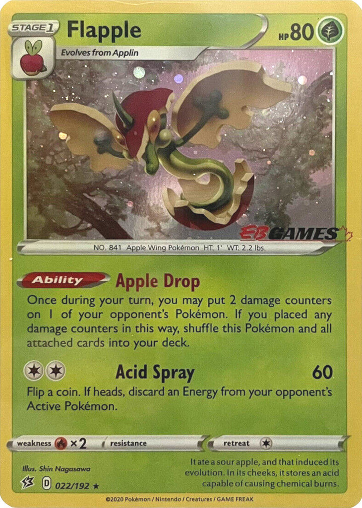 Flapple - 022/192 - Eb Games Exclusive Holo Promo