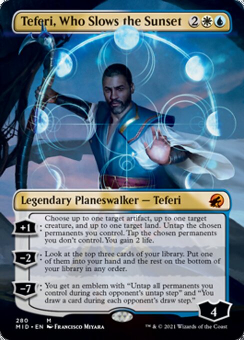 280BORDERLESS Teferi, Who Slows the Sunset 280 - Midnight Hunt
