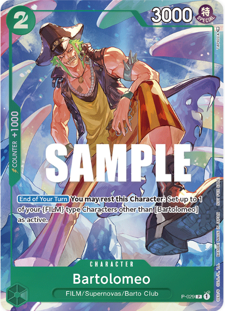 Bartolomeo #P-029 - One Piece Event Pack Vol. 1 Promo