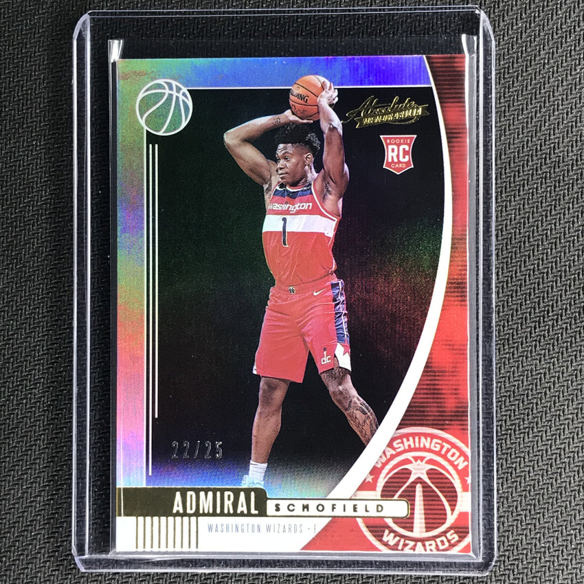 2019-20 Absolute ADMIRAL SCHOFIELD Rookie Base Purple 22/25-Cherry Collectables
