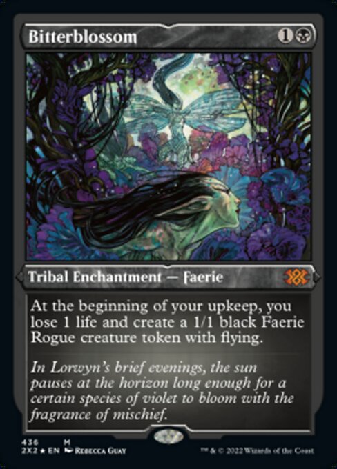 ETCHED FOIL Bitterblossom 436# - Mythic Double Masters 2022