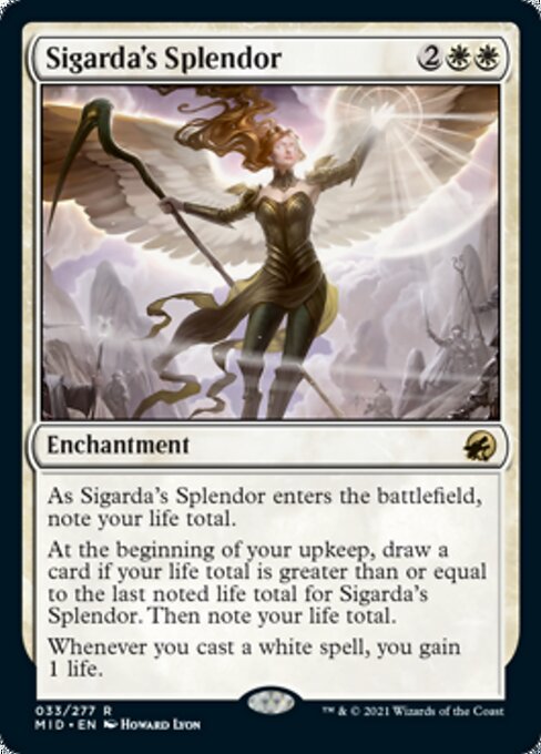 33Sigarda's Splendor 33/277 Rare - Midnight Hunt