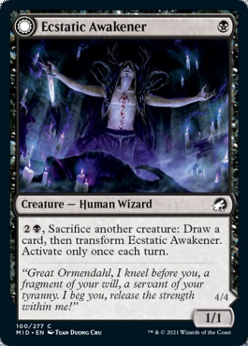 100Ecstatic Awakener // Awoken Demon 100/277 Common - Midnight Hunt