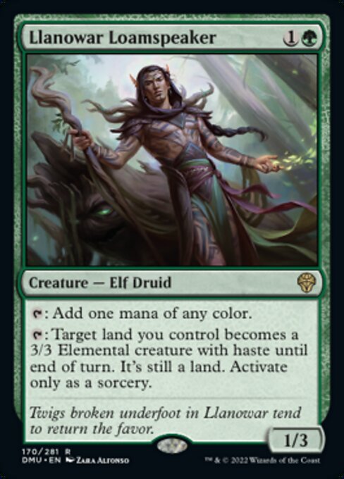 Llanowar Loamspeaker - 170 /281 - Rare - FOIL 