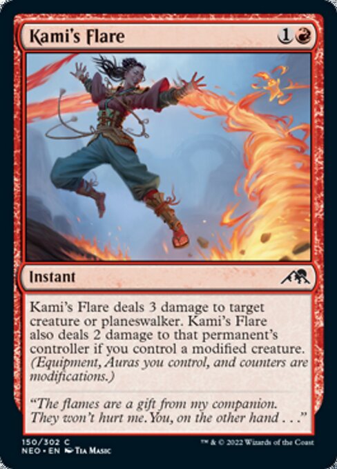 Kami's Flare 150/302 -  Kamigawa Neon Dynasty CONNN