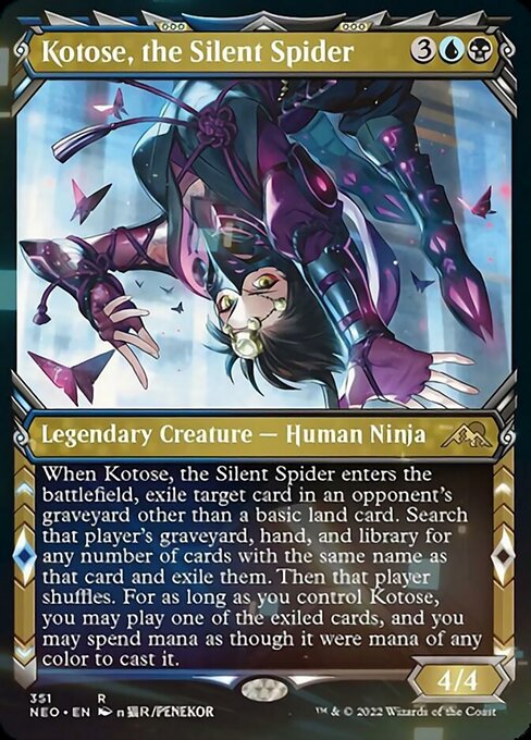 SHOWCASEKotose, the Silent Spider 351 -  Kamigawa Neon Dynasty