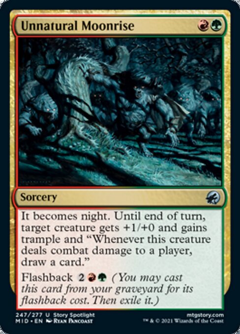 247Unnatural Moonrise 247/277 Uncommon - Midnight Hunt