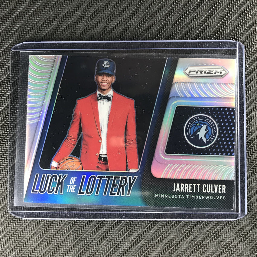 2019-20 Prizm JARRETT CULVER Luck Of The Lottery Rookie Silver Prizm #6-Cherry Collectables