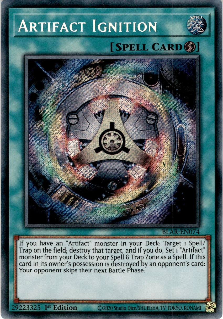 Artifact Ignition - BLAR-EN074 - Secret Rare 1st Edition-Cherry Collectables