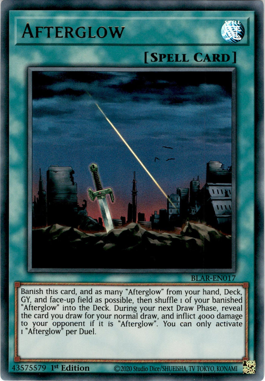 Afterglow - BLAR-EN017 - Ultra Rare 1st Edition - PLAYSET (3)-Cherry Collectables