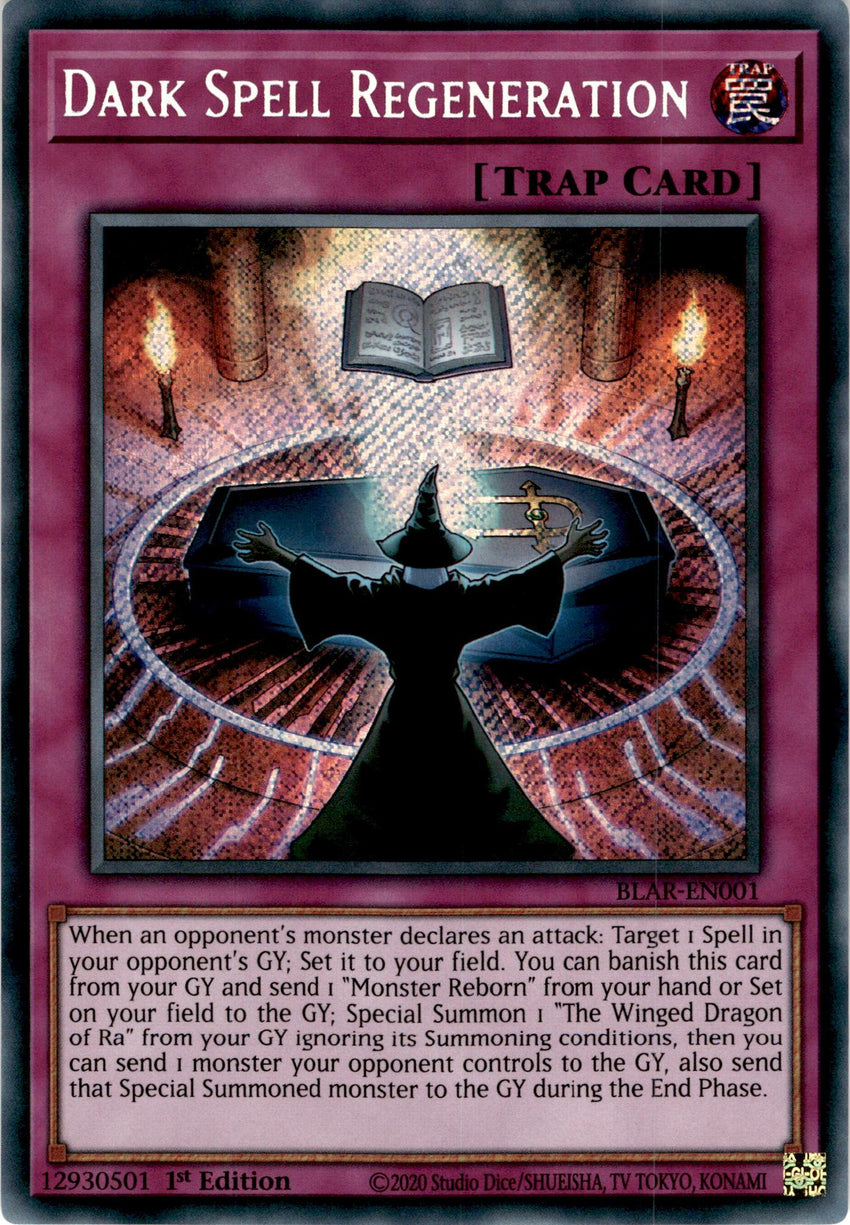 Dark Spell Regeneration - BLAR-EN001 - Secret Rare 1st Edition-Cherry Collectables