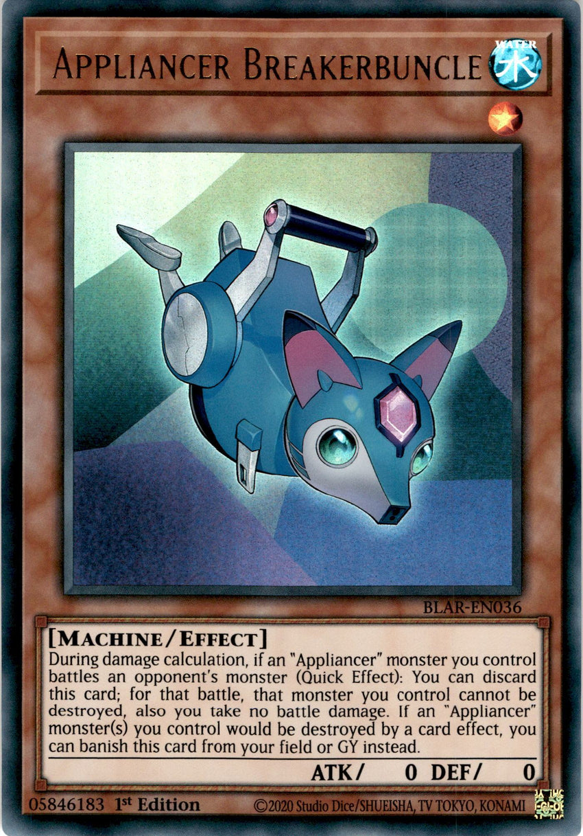 Appliancer Breakerbuncle x3 - BLAR-EN036 - Ultra Rare 1st Edition - PLAYSET (3)-Cherry Collectables
