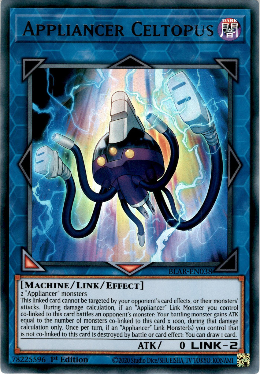 Appliancer Celtopus x3 - BLAR-EN038 - Ultra Rare 1st Edition - PLAYSET (3)-Cherry Collectables