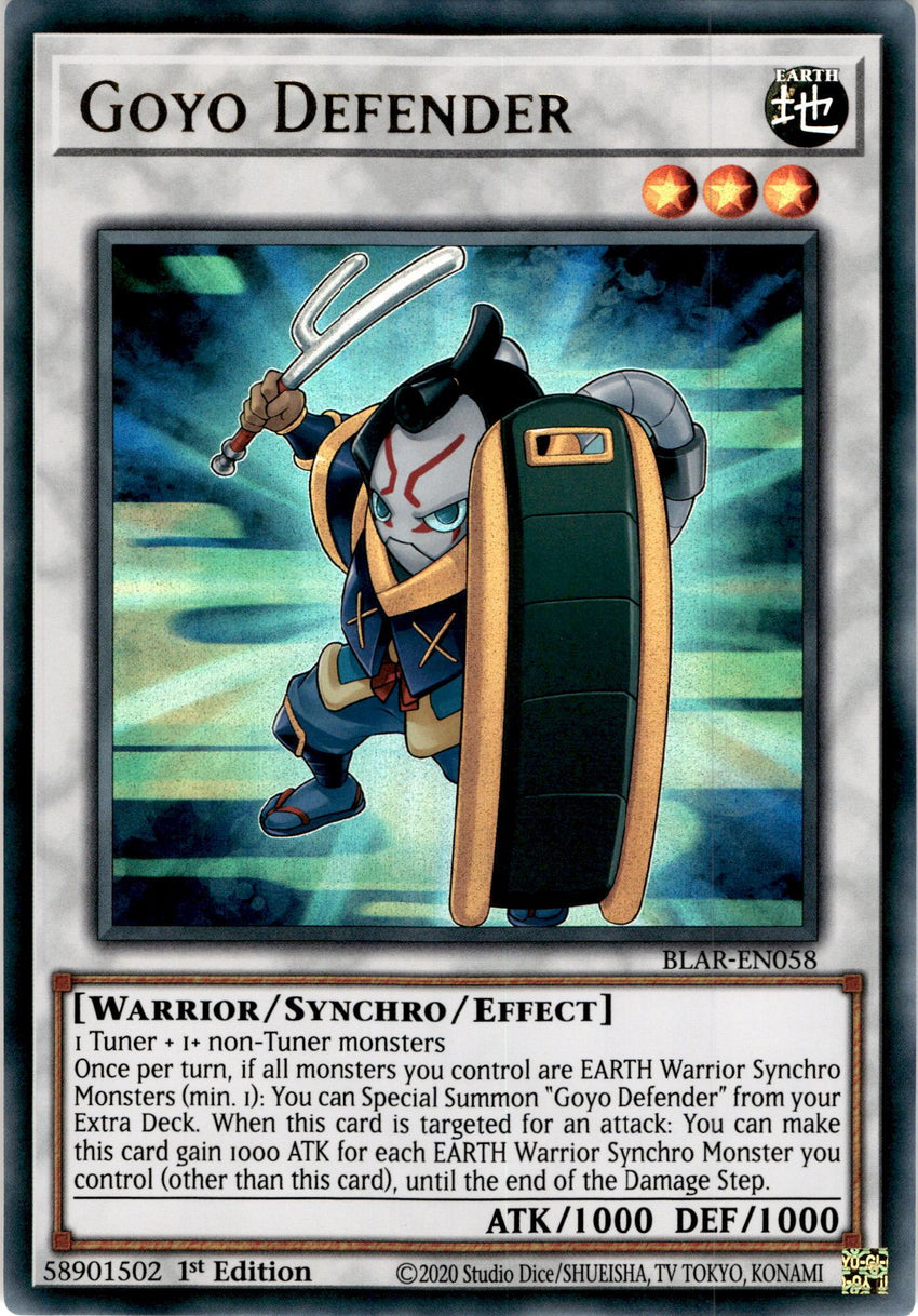 Goyo Defender - BLAR-EN058 - Ultra Rare 1st Edition-Cherry Collectables