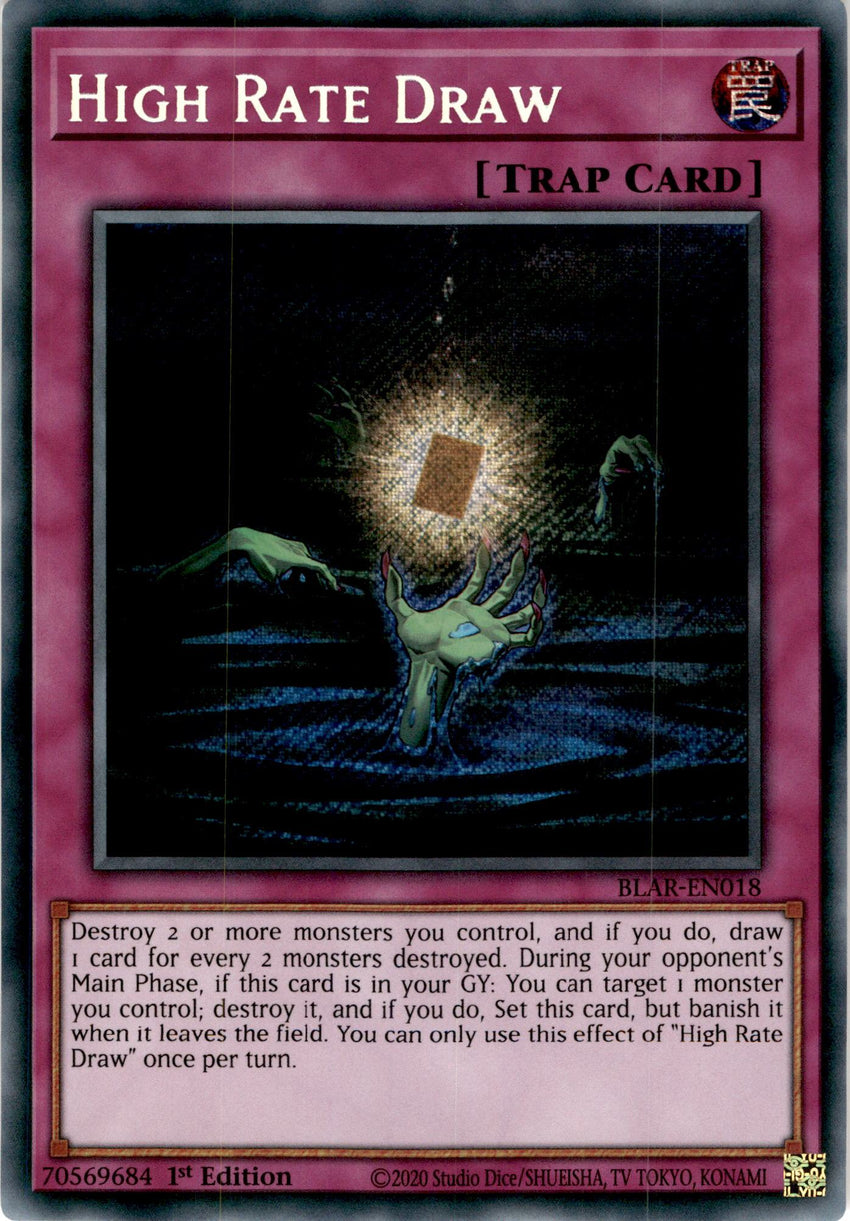 High Rate Draw - BLAR-EN018 - Secret Rare 1st Edition-Cherry Collectables
