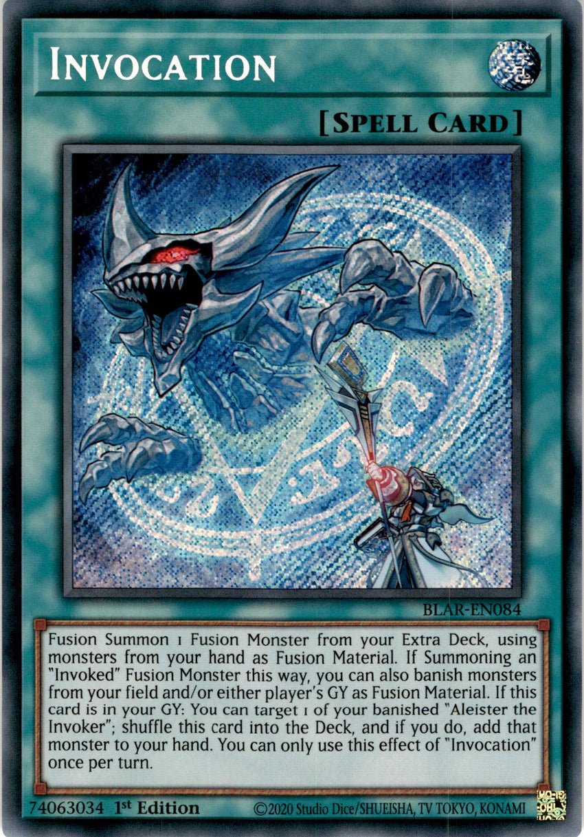 Invocation - BLAR-EN084 - Secret Rare 1st Edition-Cherry Collectables