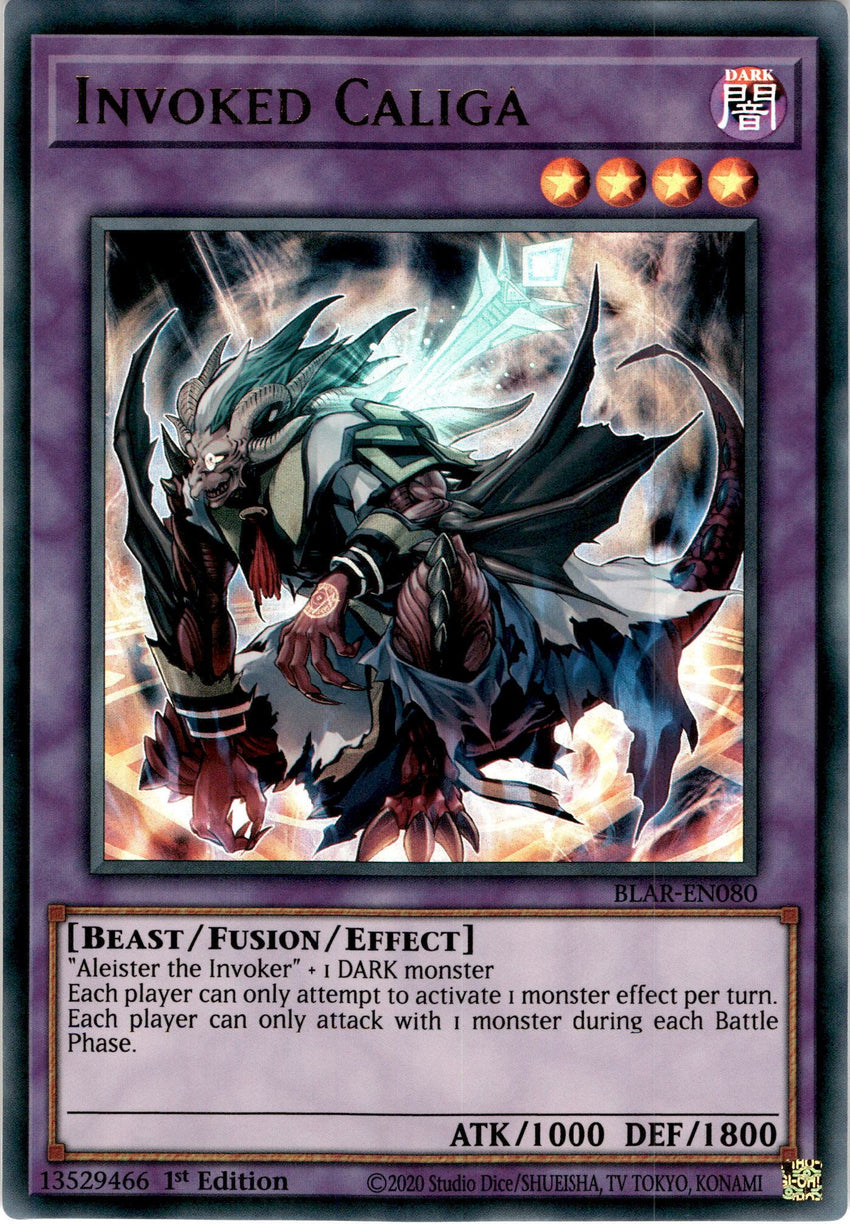 Invoked Caliga - BLAR-EN080 - Ultra Rare 1st Edition-Cherry Collectables