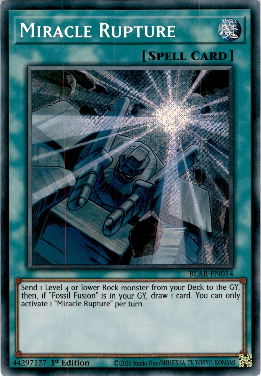 Miracle Rupture - BLAR-EN014 - Secret Rare 1st Edition-Cherry Collectables