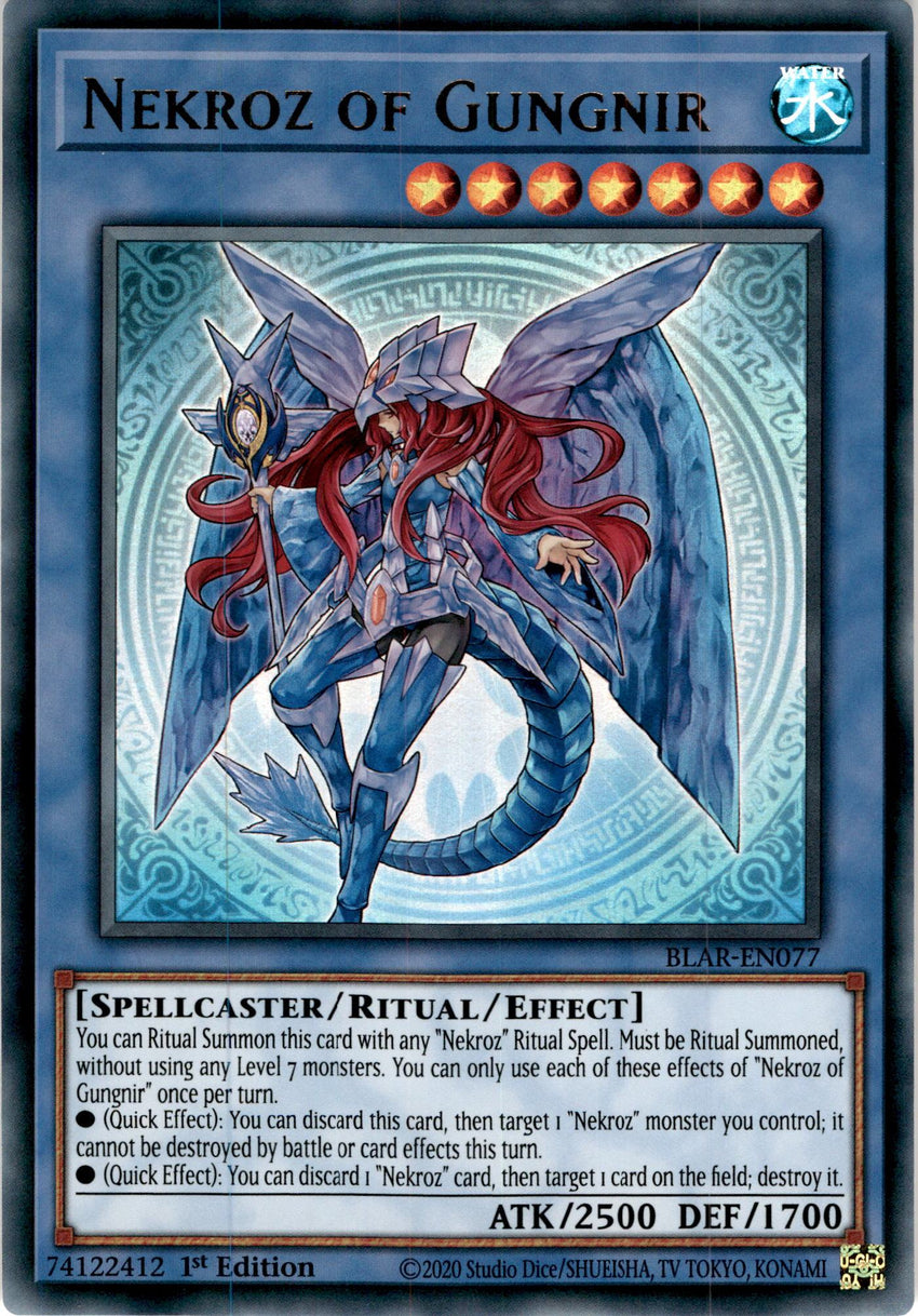Nekroz of Gungnir - BLAR-EN077 - Ultra Rare 1st Edition-Cherry Collectables