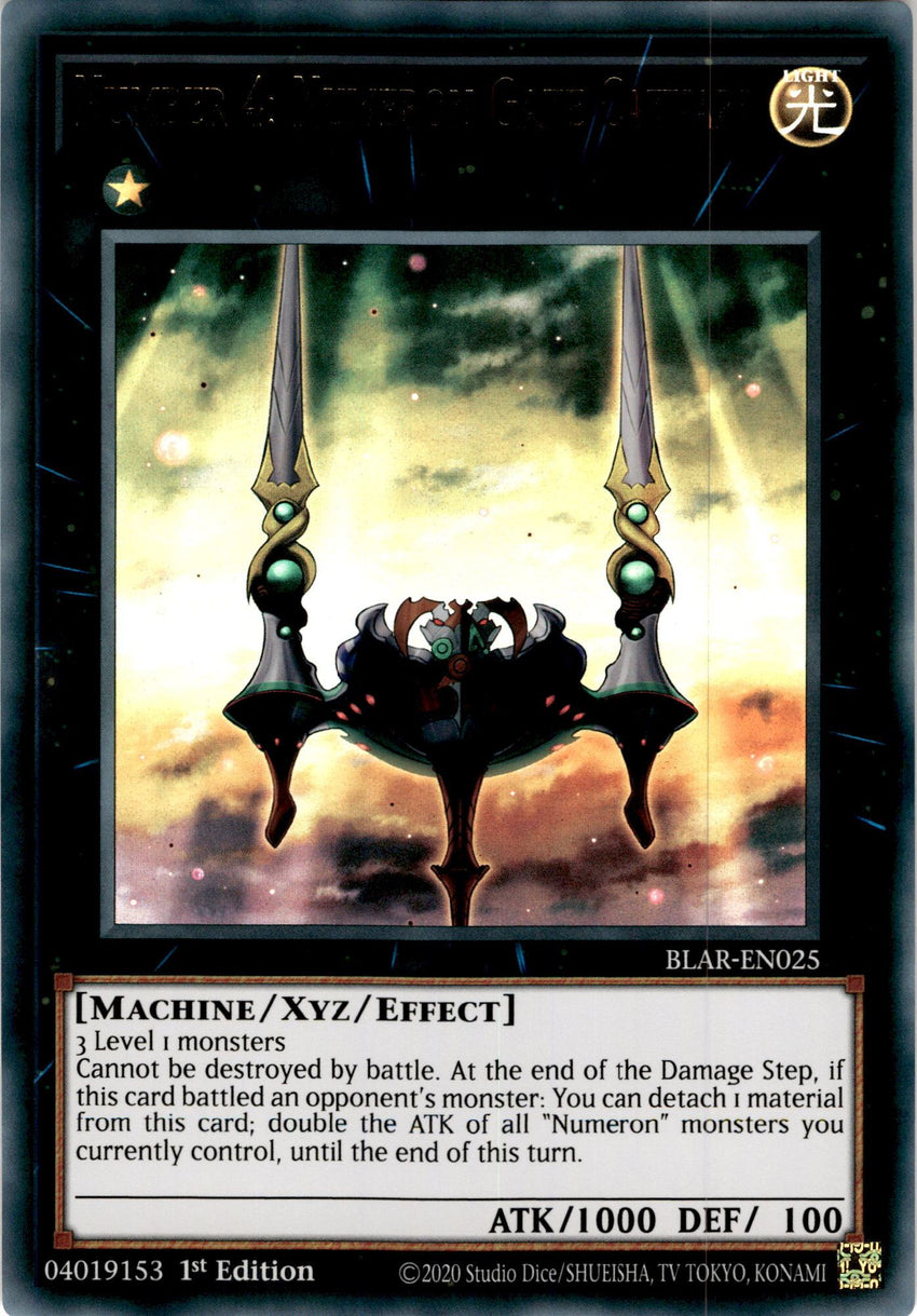 Number 4: Numeron Gate Catvari - BLAR-EN025 - Ultra Rare 1st Edition-Cherry Collectables