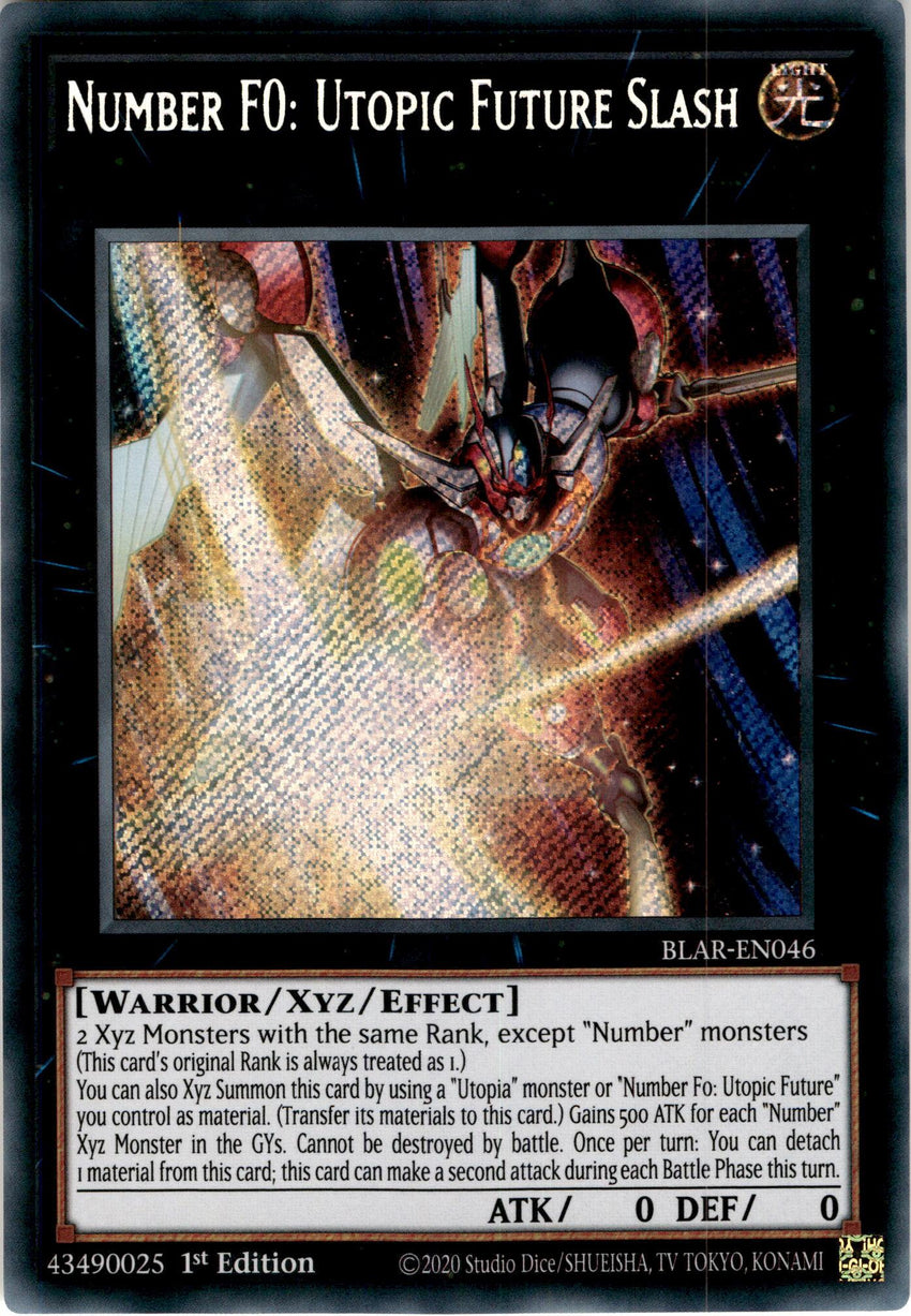 Number F0: Utopic Future Slash - BLAR-EN046 - Secret Rare 1st Edition-Cherry Collectables