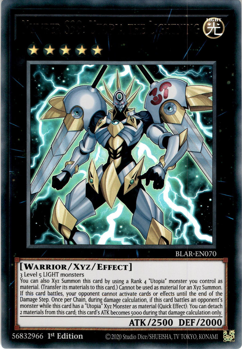 Number S39: Utopia the Lightning - BLAR-EN070 - Ultra Rare 1st Edition-Cherry Collectables
